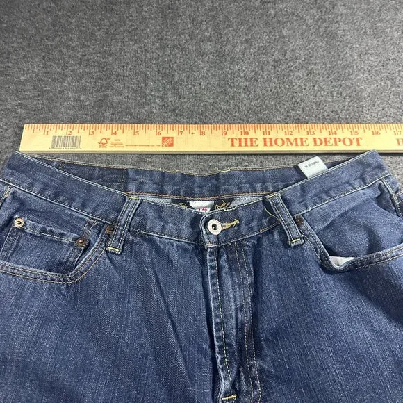 Lucky Brand 34/29 Mens Relaxed Straight Leg Jeans Denim Blue - Picture 11 of 12